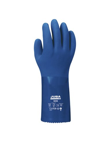 Guantes PVC JUBA 5656 con soporte de algodón Talla mano 9