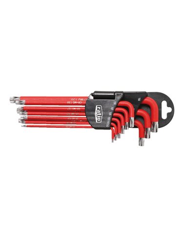 Juego 9 llaves Torx RATIO 6258