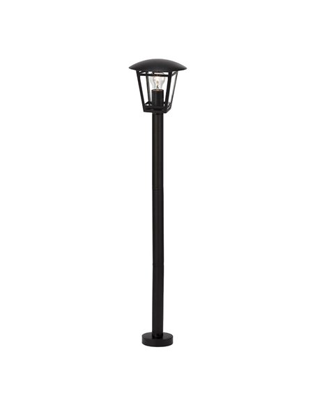 Farola DUOLEC E27 60 W negro Siena