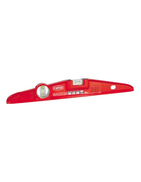 Nivel de burbuja antichoc RATIO profesional Longitud 40 CM