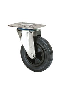 Rueda semi-industrial ALEX serie ZV-PS pletina giratoria sin freno Diámetro 100 MM