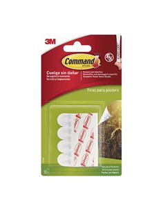 Tiras cuelgacuadros serie Command 3M blancas Tipo Póster