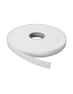 Cinta cremallera textil EPID adhesiva macho Color Blanco