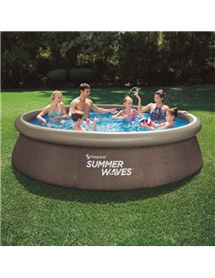 Piscina autoportante imitación ratán Summer Waves 366X76 cm