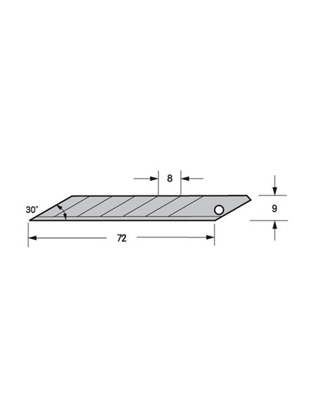 Cuchilla TAJIMA LCB-39, 10 unidades