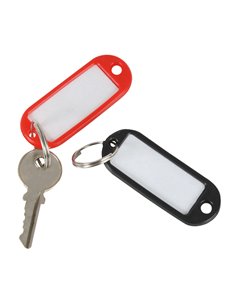 Llavero porta etiquetas Color Rojo