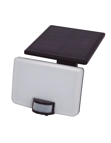 Foco Led solar DUOLEC Luna 8 W 800 Lumen Color Negro