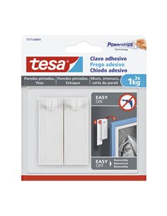 Clavos fijos cuelgacuadros TESA Smart Mounting superfices delicadas Carga máxima 1 KG