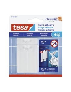 Clavos fijos cuelgacuadros TESA Smart Mounting superfices lisas Carga máxima 4 KG