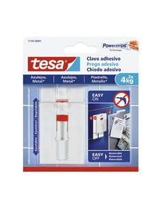 Clavos ajustables cuelgacuadros TESA Smart Mounting superfices lisas Carga máxima 4 KG