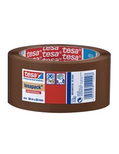 Precinto embalaje TESA ASSA ABLOY 66x50. 6 unidades Color Marrón