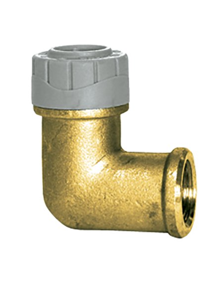 Codo tubo-rosca latón STANDARD HIDRÁULICA PolyPlumb hembra 90º Medida/s Ø22x3/4 IN