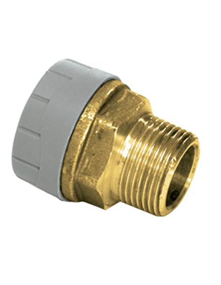 Manguito latón STANDARD HIDRÁULICA PolyPlumb hembra rosca macho Medida/s Ø22x3/4 IN