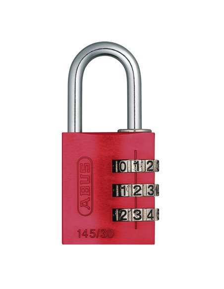 Candado combinación ABUS serie 145 30 mm Color Rojo