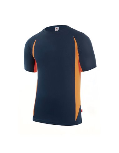 Camiseta técnica RATIO RC-1 azul marino/naranja Talla XL