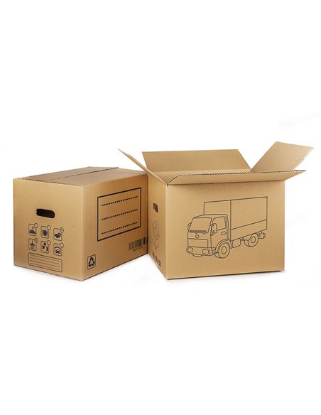 Cajas mudanza FUN&GO extra Dimensiones 60x40xh.40 CM