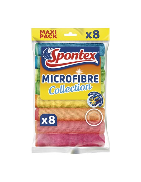 Bayeta microfibra SPONTEX 8 unidades