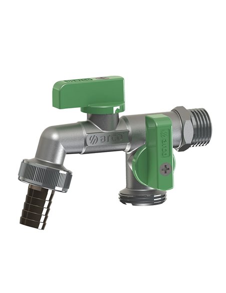 Grifo doble curvo ARCO antical Mac Nano 1/2X3/4X3/4"