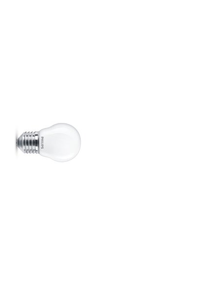 Bombilla Led mini globo PHILIPS E27 luz día 4,3 W. 4 unidades