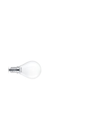 Bombilla Led mini globo PHILIPS E27 luz fría 4,3 W. 4 unidades