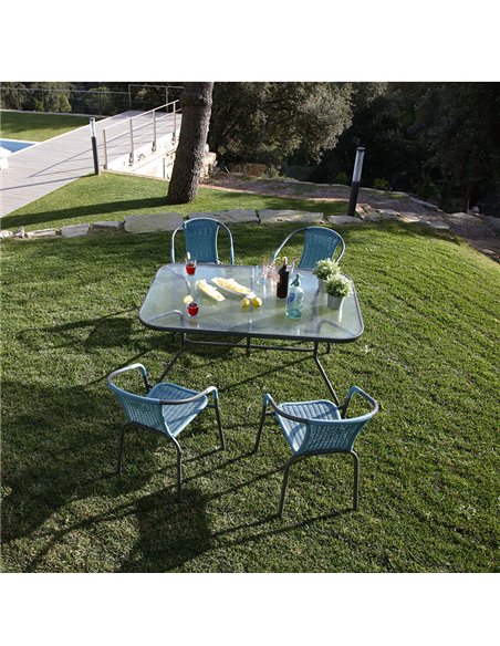 Mesa rectangular jardín Basic