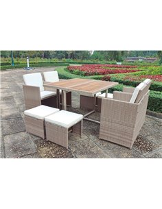 Conjunto para jardín Cubo Java