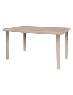 Mesa de resina rectangular RESOL Olot Gris Arena