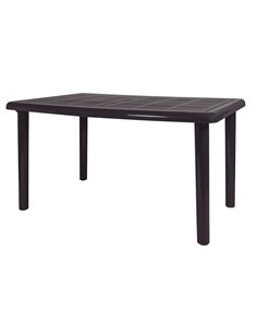 Mesa de resina rectangular RESOL Olot Gris volcánico