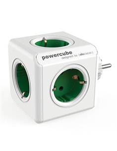 Ladrón ALLOCACOC  Powercube Original 5 tomas Color Verde