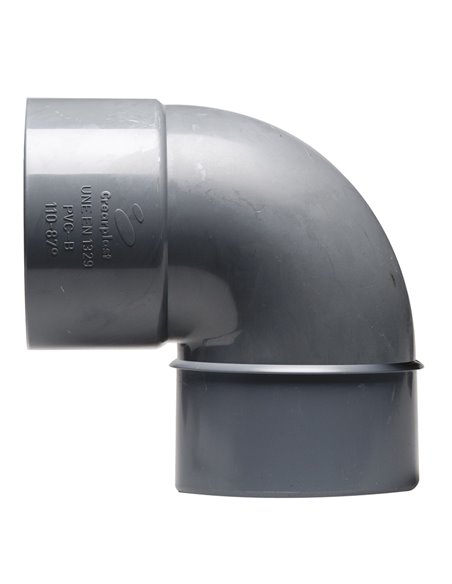 Codo PVC CREARPLAST macho-hembra 87º Diámetro 40 MM