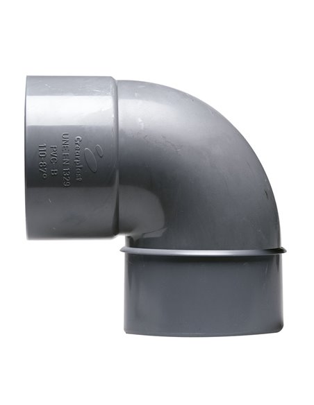 Codo PVC CREARPLAST macho-hembra 87º Diámetro 50 MM