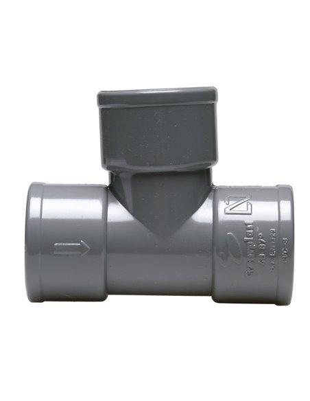 Derivación simple PVC CREARPLAST hembra-hembra 87º Diámetro 50 MM