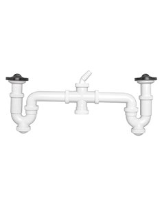 Sifón curvo doble CREARPLAST C-58