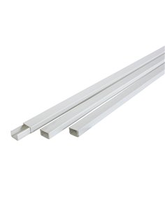 Canaletas plástica DUOLEC adhesiva blanca Dimensiones 7x12 MM