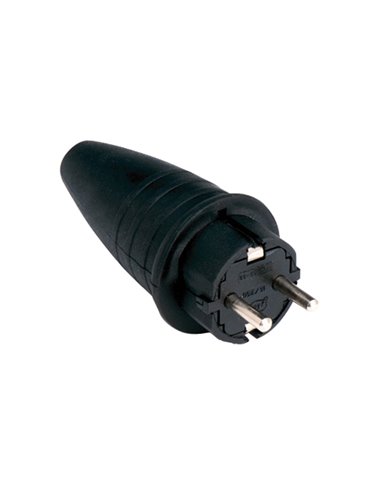 Clavija enchufe FAMATEL goma IP44. 25 unidades