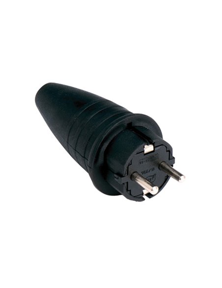 Clavija enchufe FAMATEL goma IP44. 25 unidades