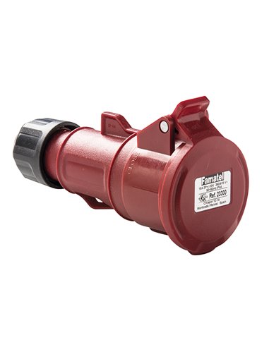 Base enchufe FAMATEL industrial 32A 3P+N+T 380/415V
