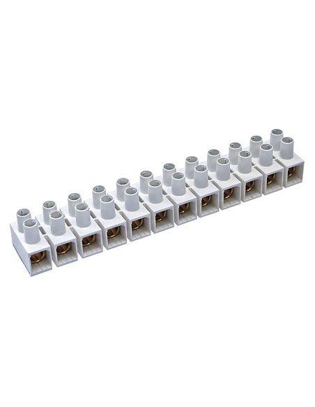 Regleta conexión eléctrica DUOLEC blanca. 10 unidades Sección cable 25 MM2