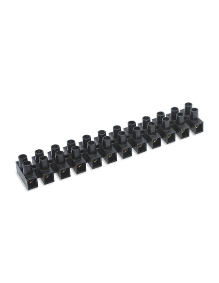Regleta conexión eléctrica DUOLEC negra. 10 unidades Sección cable 10 MM2