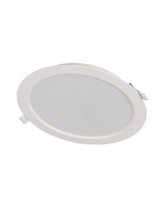 Aplique empotrable redondo DUOLEC LED Oporto 12 W 4000K Acabado/s Blanco