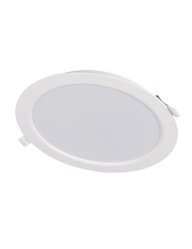 Aplique empotrable redondo DUOLEC LED Oporto 18 W 4000K Acabado/s Blanco