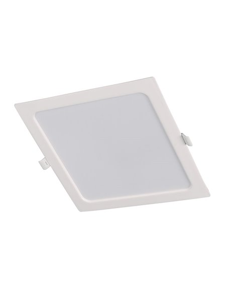 Aplique empotrable cuadrado DUOLEC LED Oporto 18 W 4000K Acabado/s Blanco