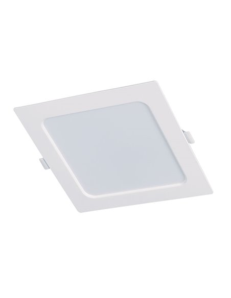Aplique empotrable cuadrado DUOLEC LED Oporto 12 W 6500K Acabado/s Blanco