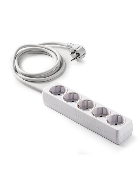 Base enchufe DUOLEC múltiple con cable Tomas 5