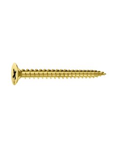 Tornillo Pozidrive bicromatado EHS para aglomerado Dimensiones 4,5X45 MM