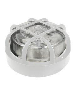 Aplique redondo exterior DUOLEC E27 100 W blanco