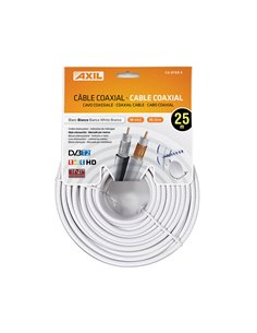 Cable coaxial AXIL antena TV Longitud 25 M