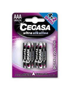 Pila alcalina CEGASA AAA (LR03) Ultra Alkaline. 72 unidades