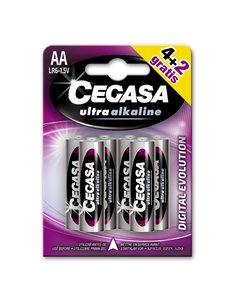 Pila alcalina CEGASA AA (LR06) Ultra Alkaline. 90 unidades