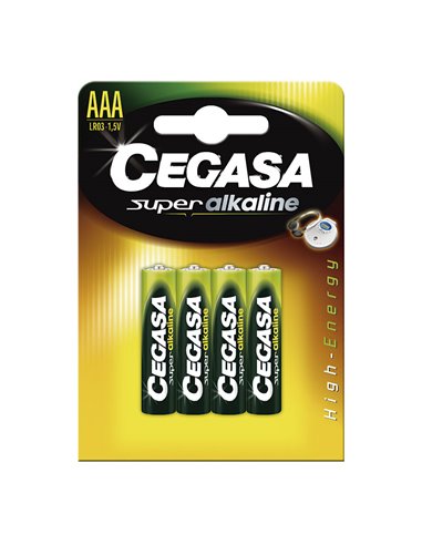 Pila alcalina CEGASA AAA (LR3) Super Alcaline. 72 unidades